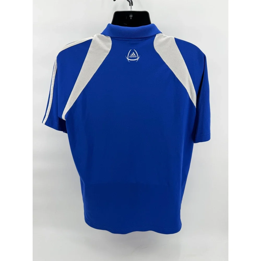 Adidas ClimaCool‎ Royal Blue 3-Stripe Golf Polo - Men's Large